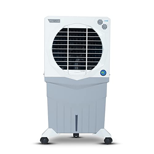 Symphony Jumbo 75 XL+ Desert Air Cooler For Home with Aspen Pads, Powerful Fan, Cool Flow Dispenser (75L, White & Grey)