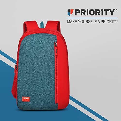 Priority Fancy 001 32 Litres Red Polyester Stylish College Bag | Casual Backpack Unisex Bag for College Office Suitable for Men & Women (25876)