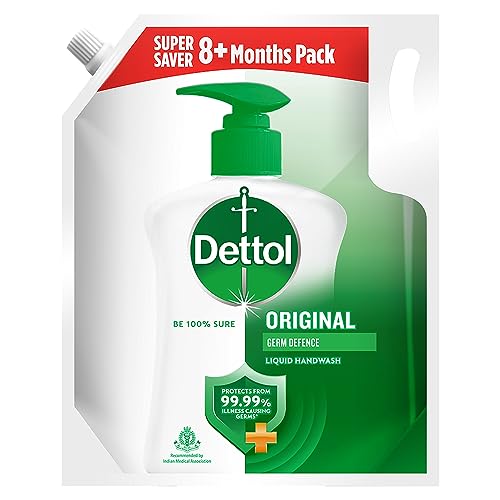 Dettol Liquid Handwash Refill – Original Hand Wash- 1500Ml | Germ Defence Formula | 10X Better Germ Protection