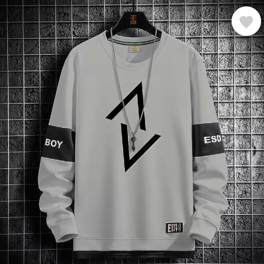 Men Printed Round Neck Cotton Blend White T-Shirt