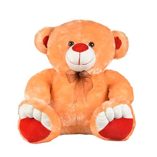 Ultra Sitting Teddy Bear Soft Toy 12 inches, Glossy Brown