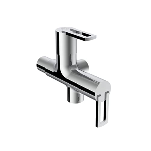 Larah by Borosil Fluted Red Iris Dinner Set 44 Pieces, Opal Glass Dinner Plates & Bowls Crockery Set for Dinning, White