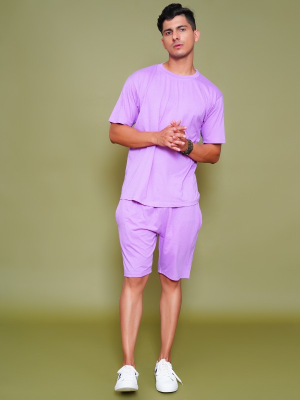 Men Printed Round Neck Cotton Blend Dark Blue T-Shirt