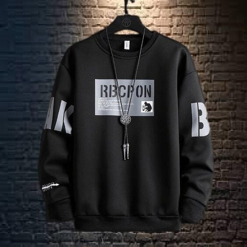 Nb Nicky Boy Typography Men Round Neck Black T-Shirt