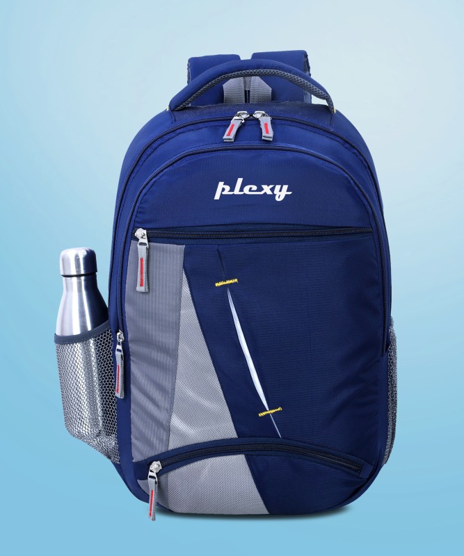 Plexy Medium 30 L Laptop Backpack Waterproof Laptop Backpack/School Bag/College Bag 30 L Laptop Backpack(Blue)