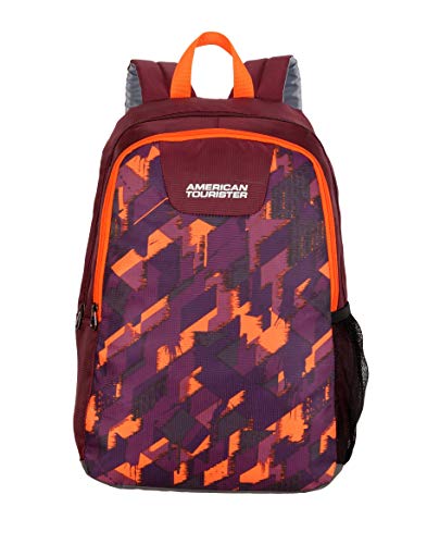 American Tourister WAVE 24 Ltrs Medium Polyester Casual Backpack (Red)