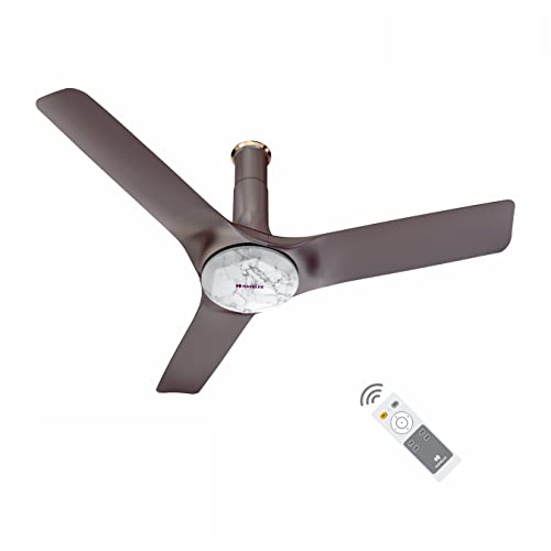 Havells Stealth Neo The most silent BLDC fan with Premium Look and Finish, 1200mm BLDC motor and Remote Controlled Ceiling Fan (Wood Mist, Pack of 1)