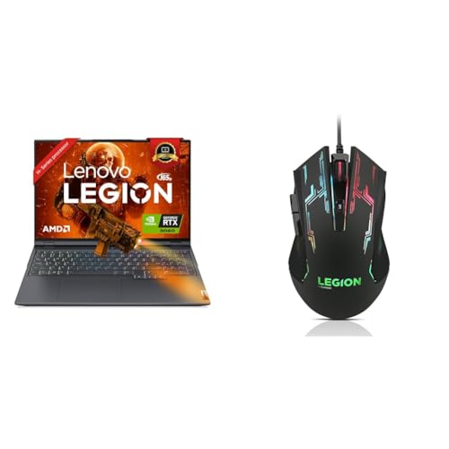 Lenovo [SmartChoice Legion 5 Pro AMD Ryzen 7 5800H, 16 Inch 500Nits QHD Gaming Laptop(16GB/1TB SSD/RTX 3060 6GB GDDR6 Graphics/165Hz/Win 11/MSO’21/RGB Backlit/2.45Kg), 82JQ00JCIN + M200 Gaming Mouse