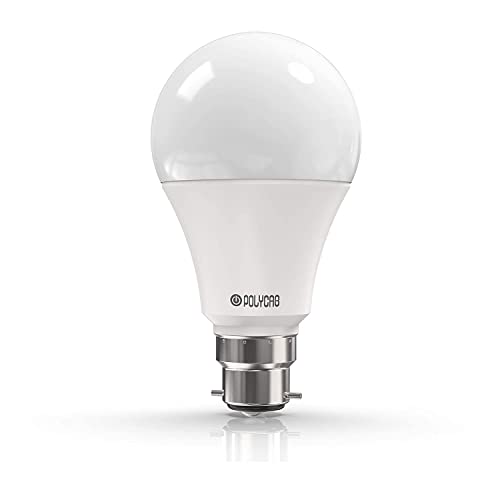 Polycab AELIUS Nxt-G 9W LED Bulb Operating Voltage – 220-240V 50 Hz Long Lifespan Energy Efficient Lights (Cool White, 6500K, 1 PC)