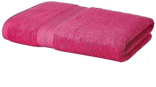 STATUS Towels for Bath, Towels for Bath Large Size | 300GSM | Bath Towel for Men/Women, Bathing Towel, Towels for Bath Women/Men, Terry 100% Cotton 1 pc (RED)