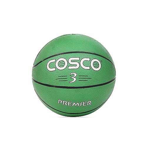 Cosco Premier Leather Basketball, Size 3 (Multicolour)