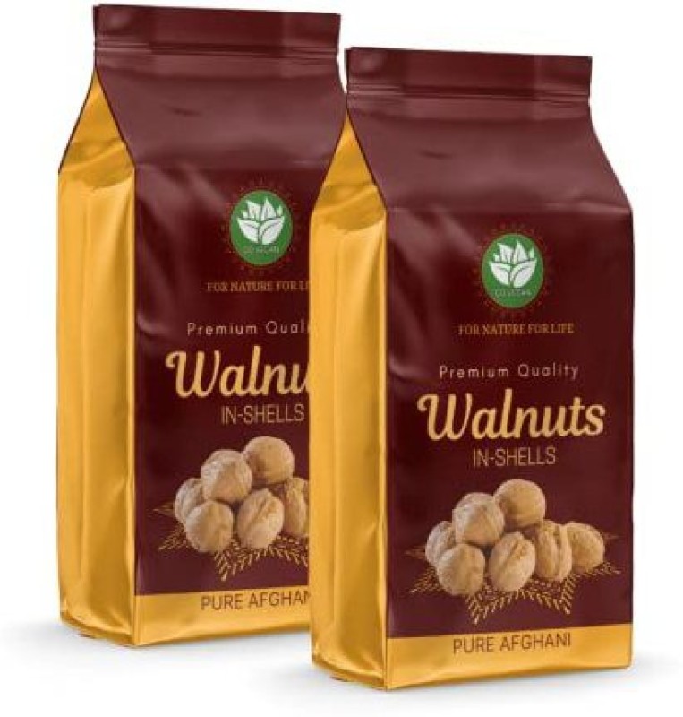 go vegan Combo of California Inshell Walnuts 500 GMS Each | Total Weight 1 Kg Walnuts(2 x 0.5 kg)