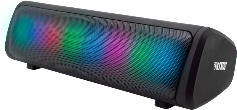 ZEBRONICS Zeb-Knockout, Bluetooth v5.3,RGB Light,Call Function,TWS Function,Upto10h backup 10 W Bluetooth Speaker(Black, Mono Channel)
