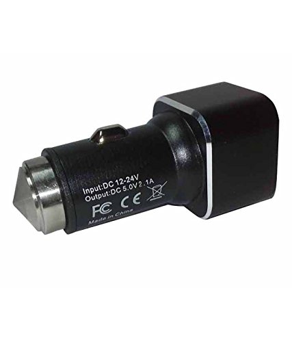 AGARO Dual Port Car Charger, 18W Quick Charging, 2.1A, Dual USB Port Output, Fast Charge, Smart IC Protection, Compatible with All Type C Smartphones, Black & Red