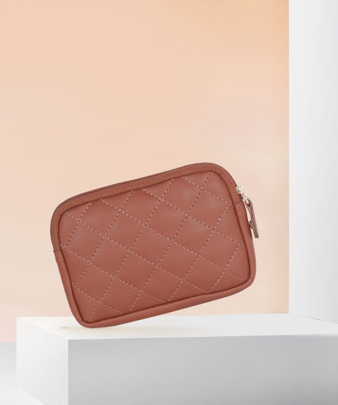 Fastrack Women Casual Tan Fabric Wallet(1 Card Slot)