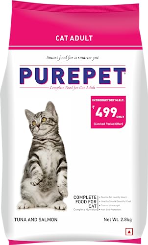 Purepet Adult Cat Food, Tuna and Salmon, 2.8 kg