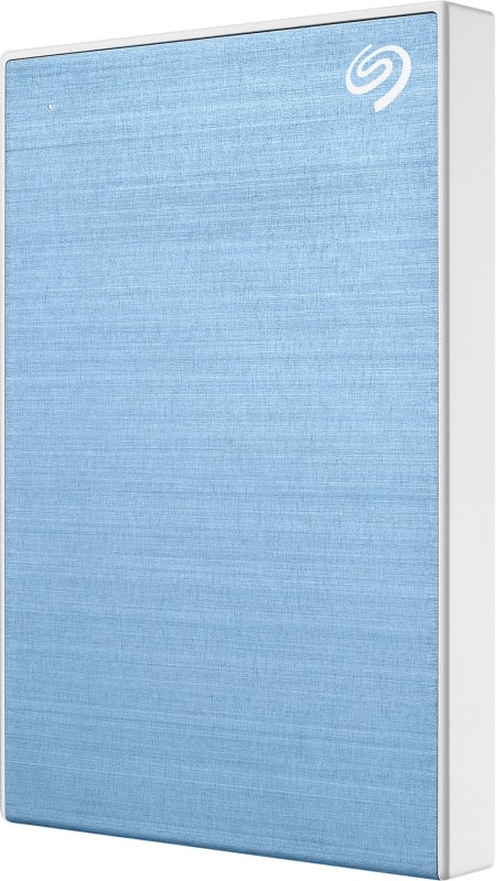 Seagate One Touch with Password Protection for Windows & Mac with 3 years Data Recovery Services – Portable 5 TB External Hard Disk Drive (HDD)(Light Blue)