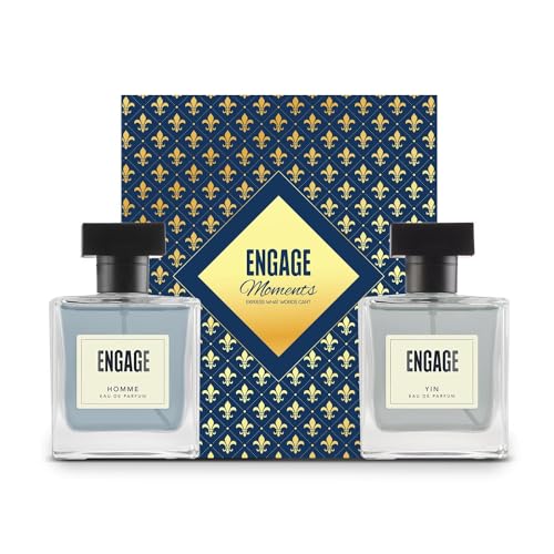 Engage Moments Luxury Perfume Gift for Men, Long Lasting, Birthday Gift, Fresh & Woody, Pack of 2, 200ml