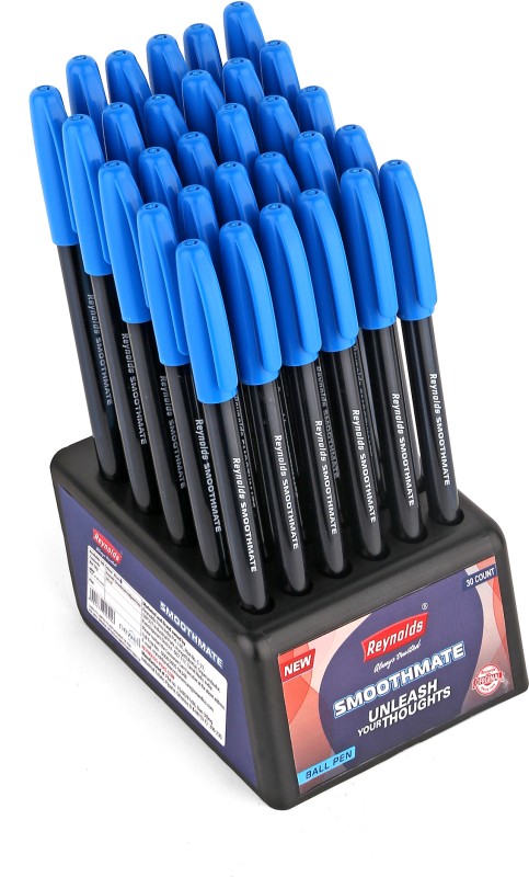 Reynolds Smoothmate Ball Pen(Pack of 30, Blue)