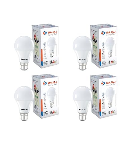 Bajaj Ivora HB LED Lamp 9W CDL Cool Daylight B22 LED Bulb (Pack of 4)