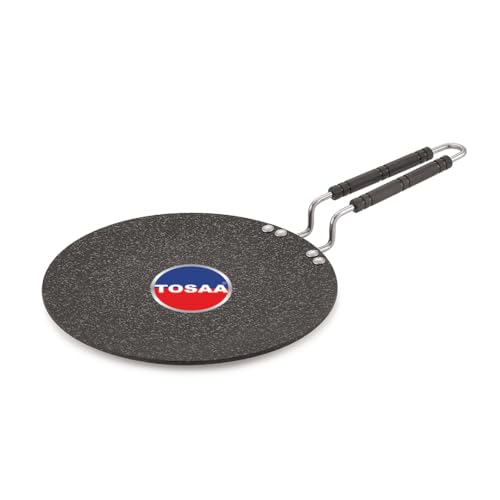 Tosaa Stone Power Induction Concave Roti Tawa Classic Range Non-Stick Cookware Tawa Pan – 27cm