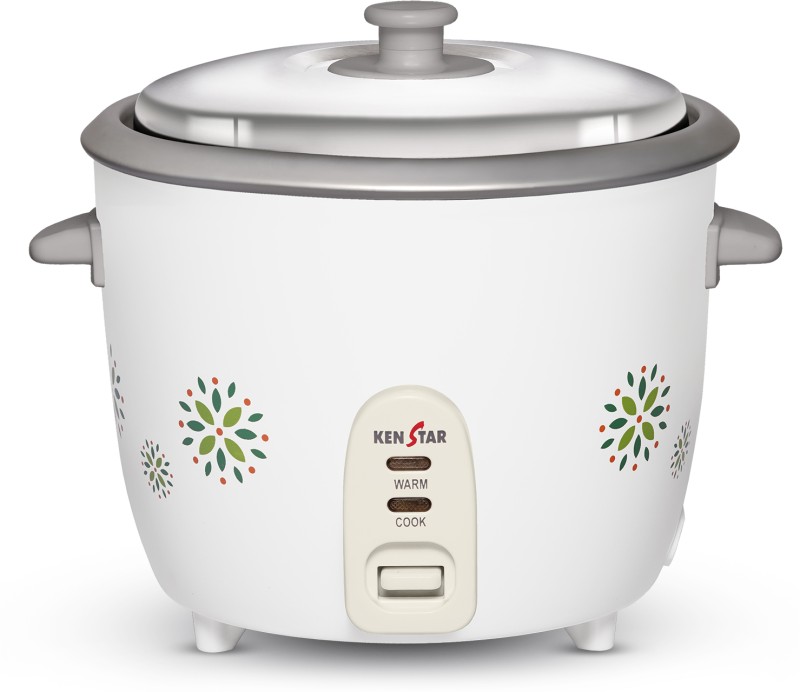 Kenstar My Cook 1.5 L Electric Rice Cooker with Steaming Feature(1.5 L, White & Light Green)