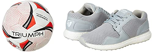 Gowin Sports Training Shoe Thrust Grey Size 6 with Triumph Handball Rubberised Junior