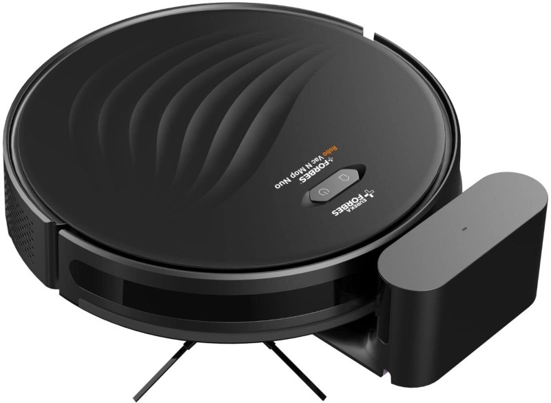 EUREKA FORBES Robo Vac N Mop NUO Robotic Floor Cleaner | NextGen Gyro 2.0 Navigation | 3S Mopping | Compact & Slim | PetPro| Ideal for Indian Floor Types | Works on Smart App (WiFi Connectivity)(Black)