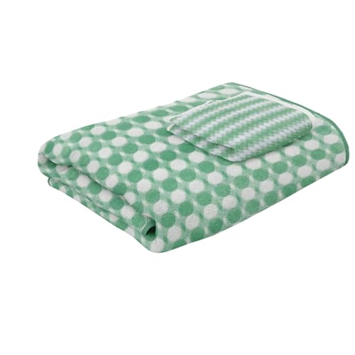 STATUS Cotton Doormat Blue 12 x 18 Inch Pack of 2 PC