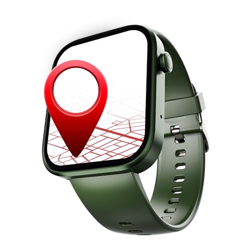 HAMMER Fit+ 1.85″ Calling Smart Watch for Men and Women with Built-in Games, Metallic Body, Voice Assistant, in-App GPS, 100+ Sports Modes, 100+ Customized Watchfaces (Black)