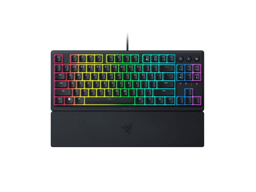 Razer Ornata V3 Tenkeyless – Low Profile Gaming Mechanical Membrane Wired Keyboard-Black-RZ03-04880100-R3M1