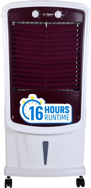 Flipkart SmartBuy 75 L Desert Air Cooler(White, Burgundy, Storm 75)