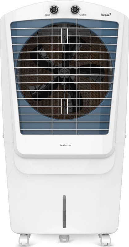 LIVPURE 100 L Desert Air Cooler(White and Blue, AEROFROST-100L)