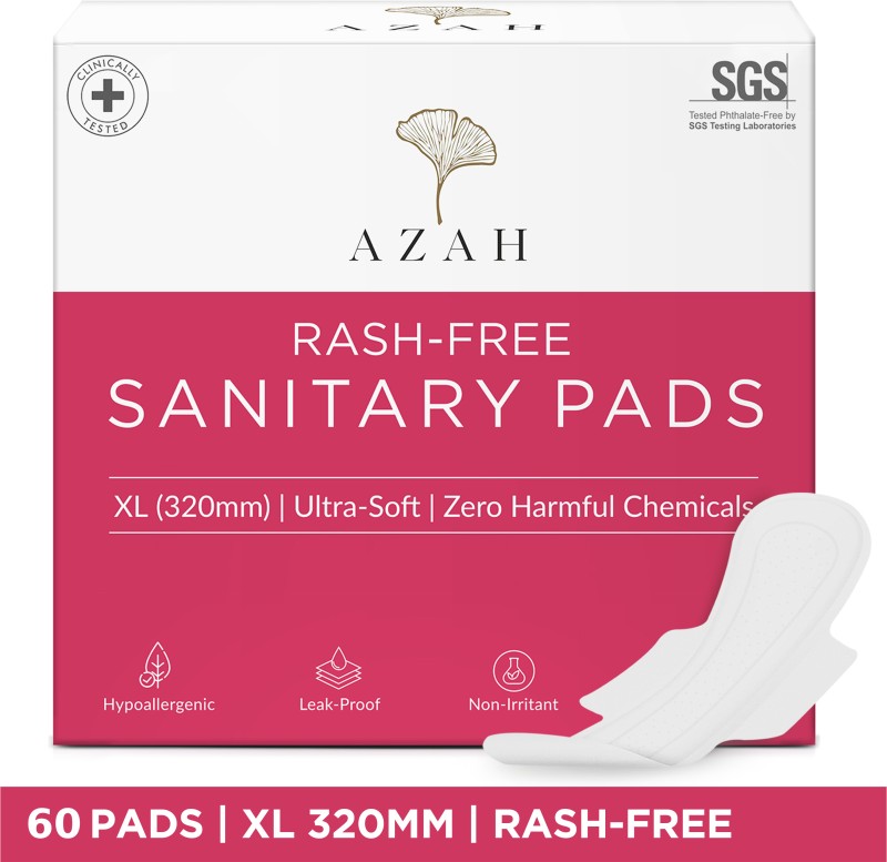 AZAH Rash-Free Clinically Tested XL Sanitary Pad(Pack of 60)