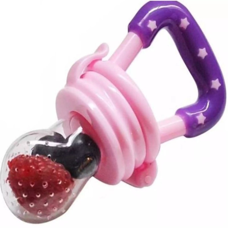 Chicbunny Baby Fresh Fruit Food Feeder Nibbler Pacifier|Training Massaging Toy Teethe|Babies Toddlers Infants Kids Teether and Feeder(Multicolor)