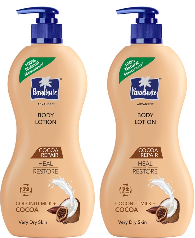 Parachute Advansed Cocoa Repair Body Lotion , Intense Moisture, 400ml(800 ml)