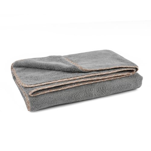 UrbanLeaf Microfiber Large Bath Towel | Quick Dry Super Absorbent – Bath Towel for Men and Women | Grey | Towel for Bath, Travel, Gym, Beach, Pool, and Yoga (70 X 140 CMs)