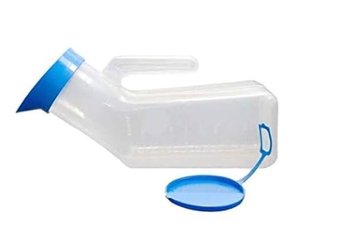 MEDIVEDHA Unisex Polypropylene Autoclavable Urinal Bottle for Men, Urine Collector for men & Women (1000 Ml) (Pack of 1)