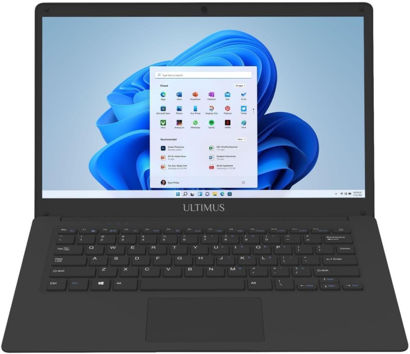 Ultimus Pro Intel Celeron Dual Core N4020 – (4 GB/128 GB EMMC Storage/Windows 11 Home) NU14U3INC43BN-MB Thin and Light Laptop(14.1 Inch, Matt Black, 1.2 kg)