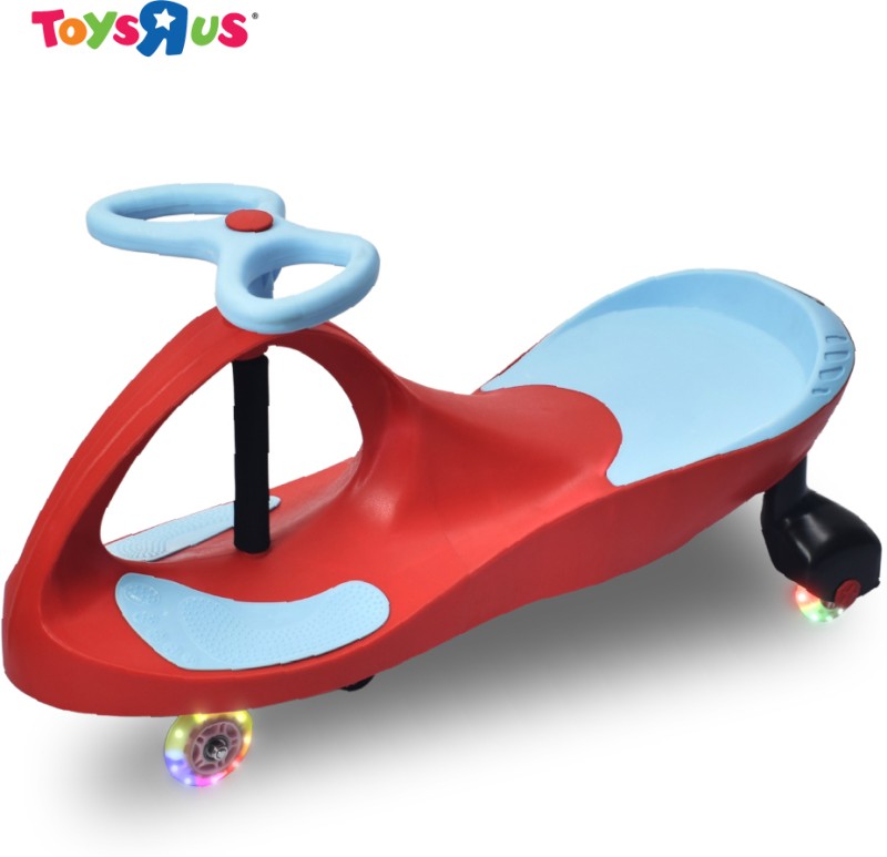 Toys R Us Avigo Twister Swing Car Push ride-on for Kids with LED Wheels, Car Non Battery Operated Ride On(Red)