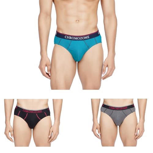 Chromozome Men Brief CZ 309 (Pack of 3) S Multi 1