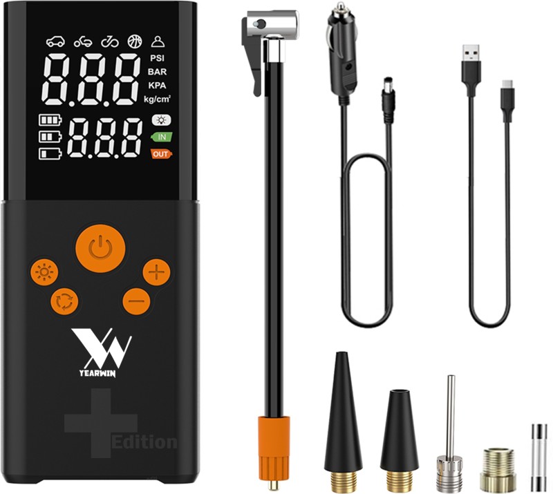 Yearwin 150 psi Tyre Air Pump for Car & Bike