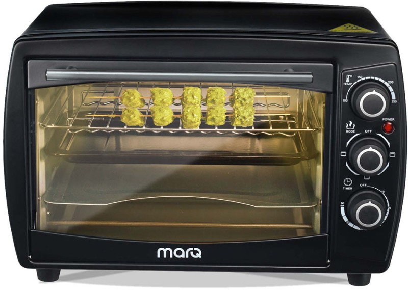 MarQ by Flipkart 18-Litre with Crumb Tray Oven Toaster Grill (OTG)(18L1200W4HL, Black)