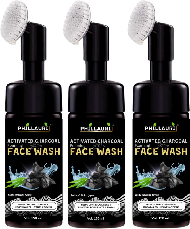 Phillauri Charcoal Cleanse Purifying Facial Wash Detoxify and rejuvenate with the power of activated charcoal Face Wash(450 ml)