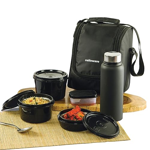 Aristocrat Trigon Hexa Luggage Set of 6 | 3 Trolley Bags (Cabin 55cm + Medium 69cm + Large 79cm) & 3 Duffle Bags 52cm for Travel | 5 Years International Warranty (Navy Blue)