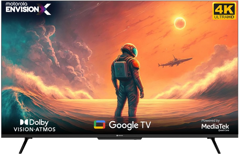 MOTOROLA EnvisionX 178 cm (70 inch) Ultra HD (4K) LED Smart Google TV with Inbuilt Box Speakers(70UHDGDMBS5E)