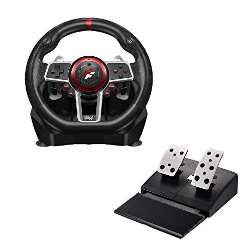 Flashfire Suzuka 900A Racing Wheel Set Steering Wheel for PC,PS4,PS3,Xbox One, Xbox Series X/S,N-Switch