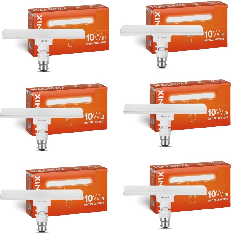 HALONIX 10 W T-Bulb B22 LED Bulb(White, Pack of 6)