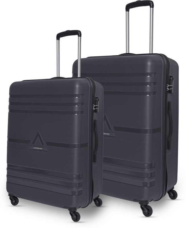 ARISTOCRAT Airstop 2P Set (Cabin+Medium) – Trolley Bag Cabin & Check-in Set 4 Wheels – 25 Inch