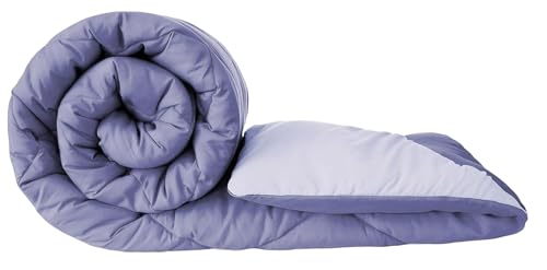 BSB HOME 220 GSM Reversible Microfiber AC Comforter/Duvets for Mild Winter | All Season King Size 3 Layered Quilted Blanket for Double Bed (220 cm x 240 cm, Floral, Grey and Pink)